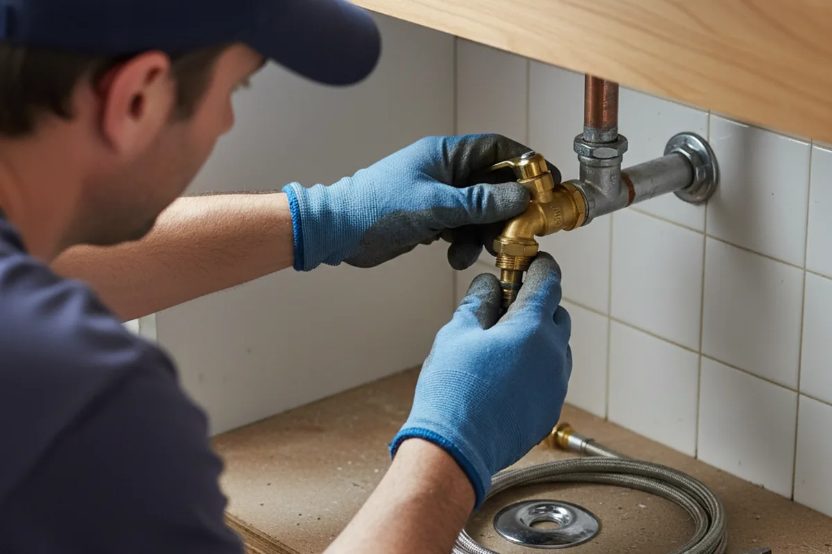 Shutoff valve and fitting work during Faucet and Fixture Repair in Charlotte